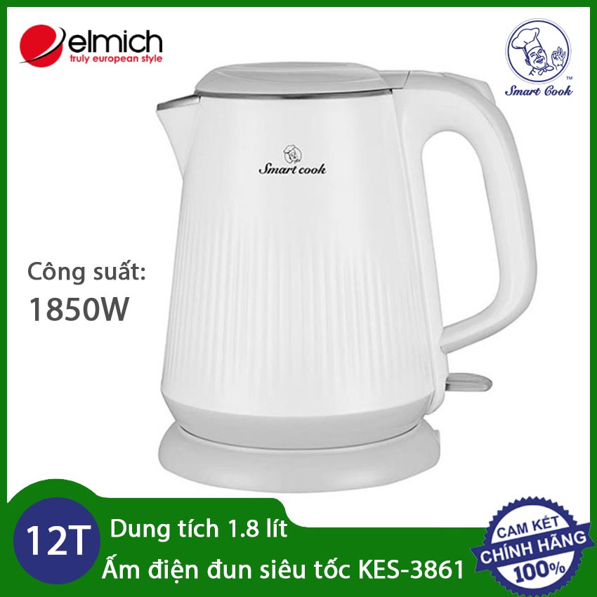 Ấm Đun Siêu Tốc Smartcook KES-3861 Dung Tích 1.8L