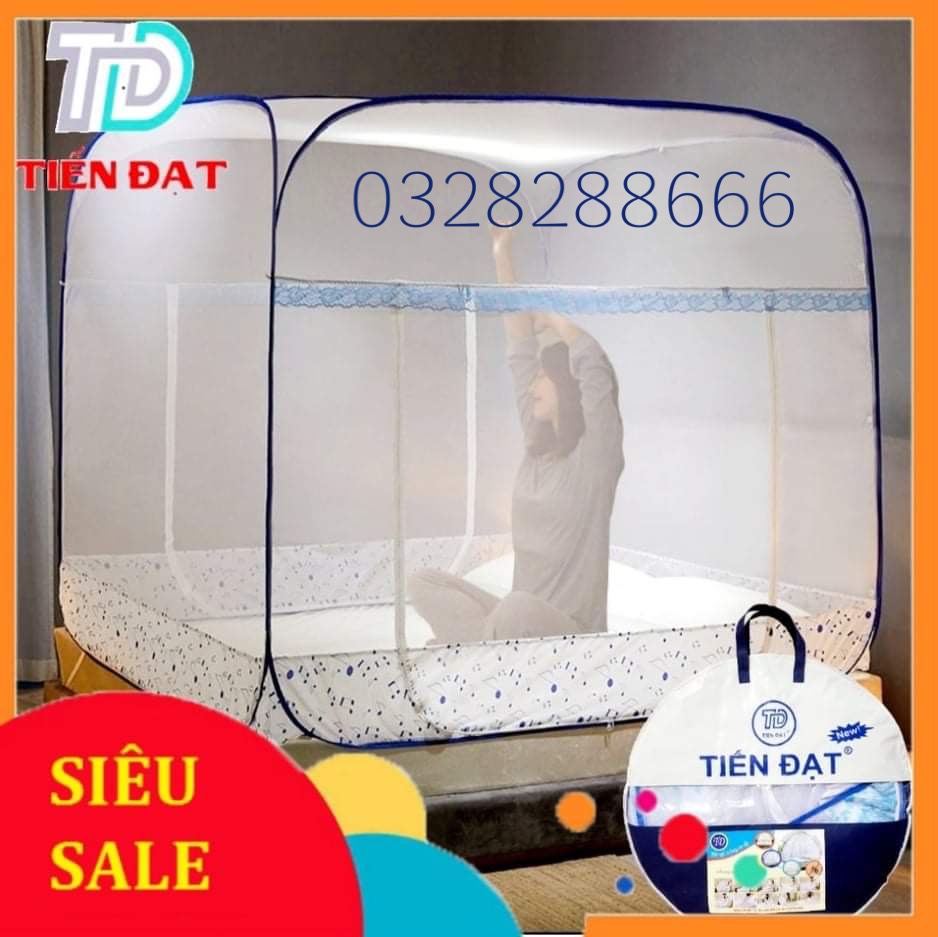 Mùng màn chụp đỉnh vuông cao cấp TIẾN ĐẠT,