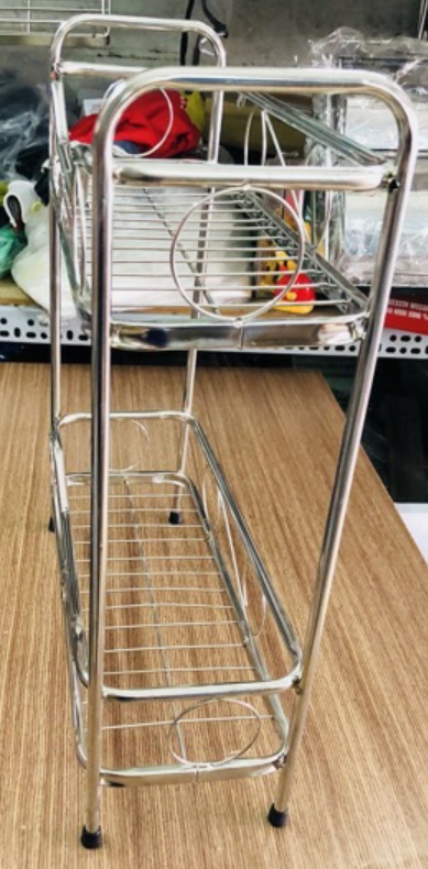 [HCM]Kệ Gia Vị đứng 2 tầng Inox đẹp