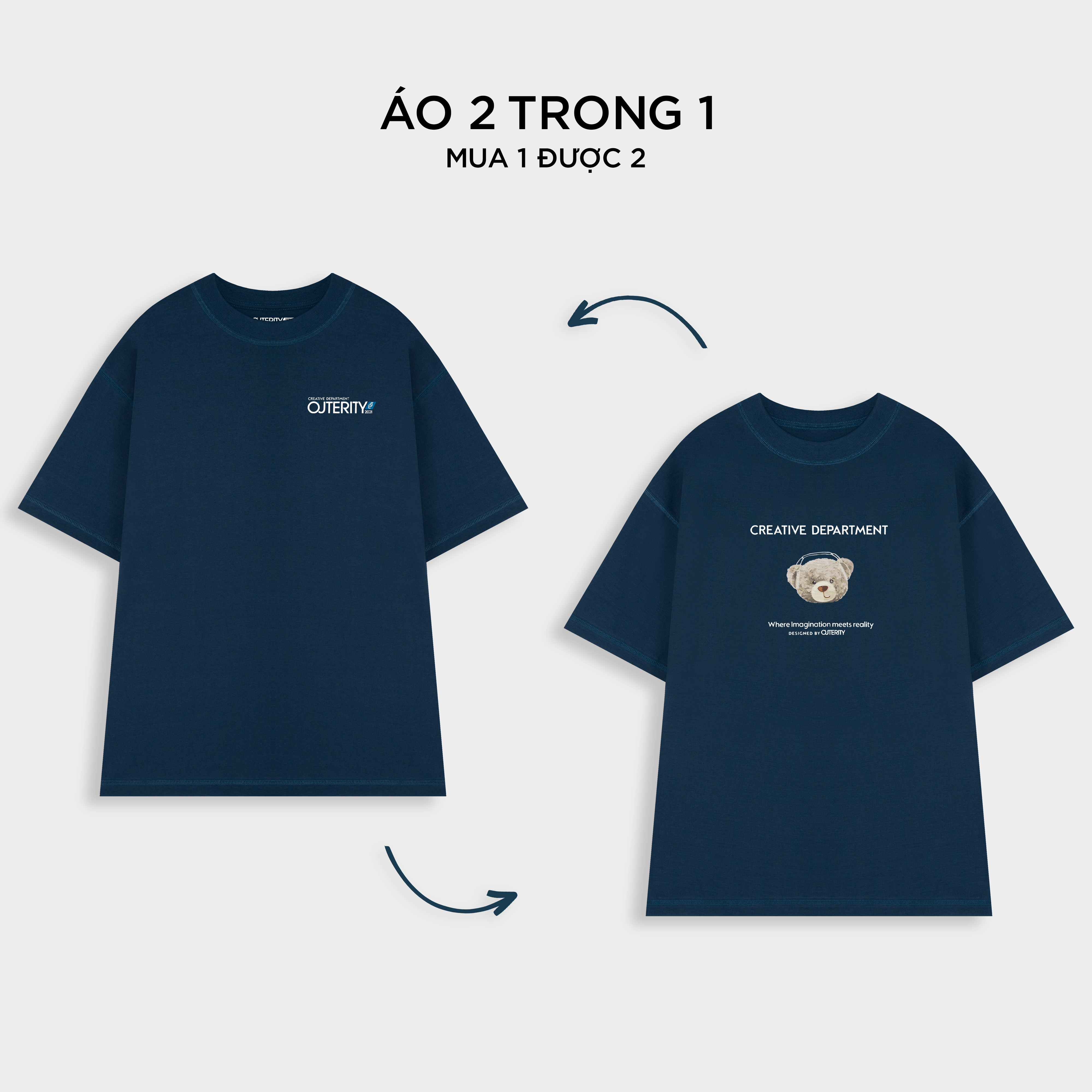 Áo thun 2 mặt nam nữ unisex Outerity Double Tee Collection
