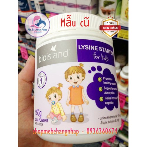 Lysine Bioisland dạng bột Úc giúp bé phát triển chiều cao
