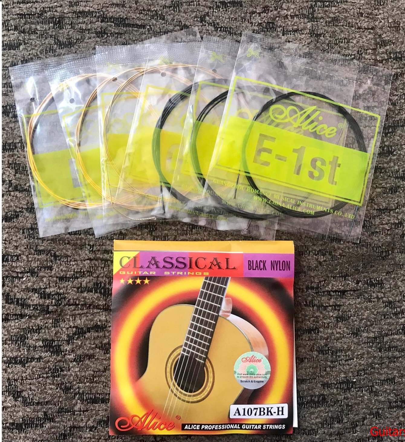 Dây Đàn Guitar Classic Alice A107BK chính hãng giá rẻ màu đen