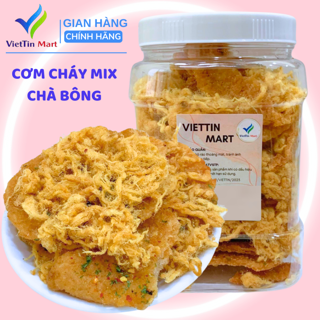 Cơm cháy mắm hành mix chà bông 500G