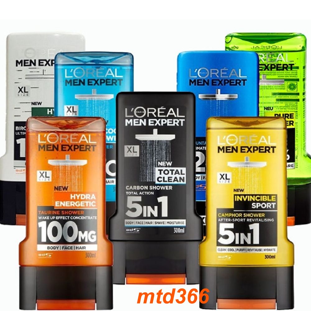 Gel Tắm Nam Loreal 300ml Hydra Power Men Expert