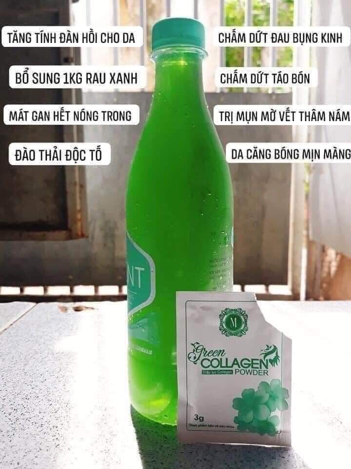 diệp lục collagen hộp 30 gói