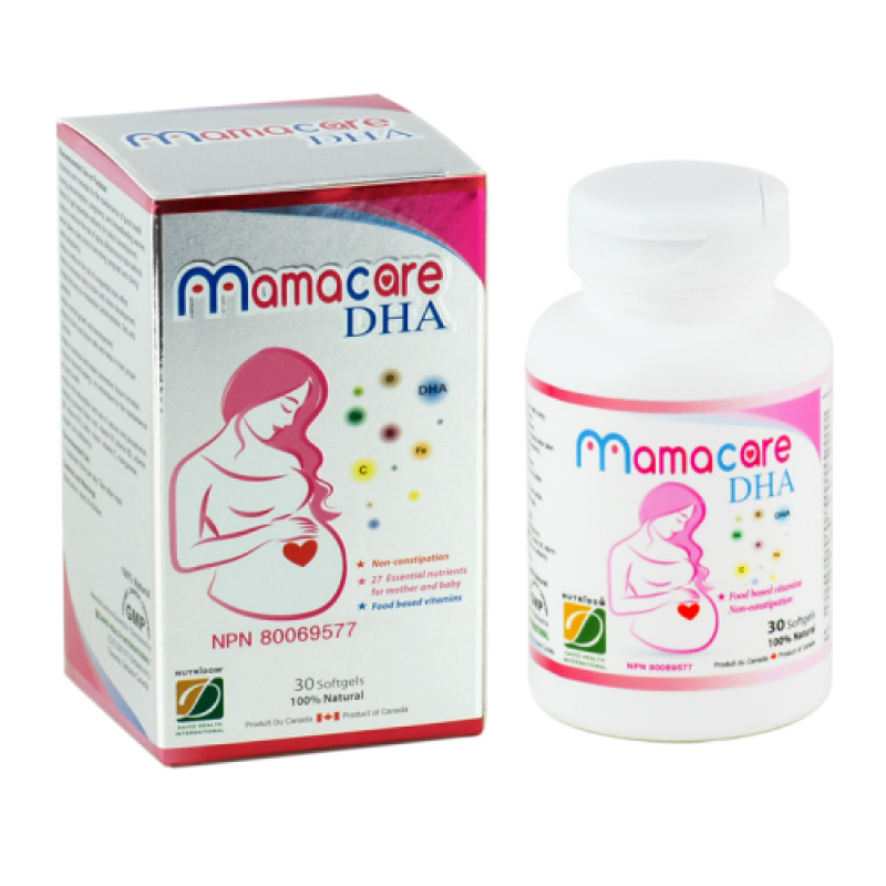 David Health Thực phẩm bảo vệ sức khỏe Nutridom Mamacare DHA 30 viên nhập khẩu
