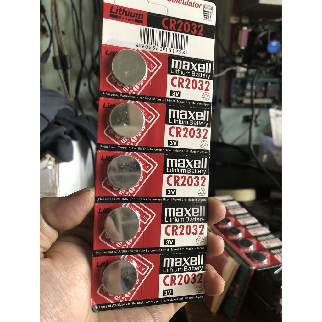 PIN CMOS MAXCELL NHẬT 3V 1 VỈ 5 VIÊN CR2032