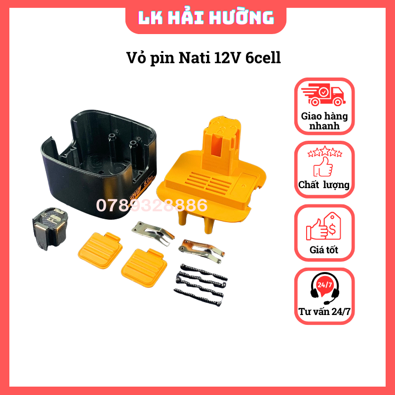 Vỏ pin National 12V, 6 cell Li-on 18650
