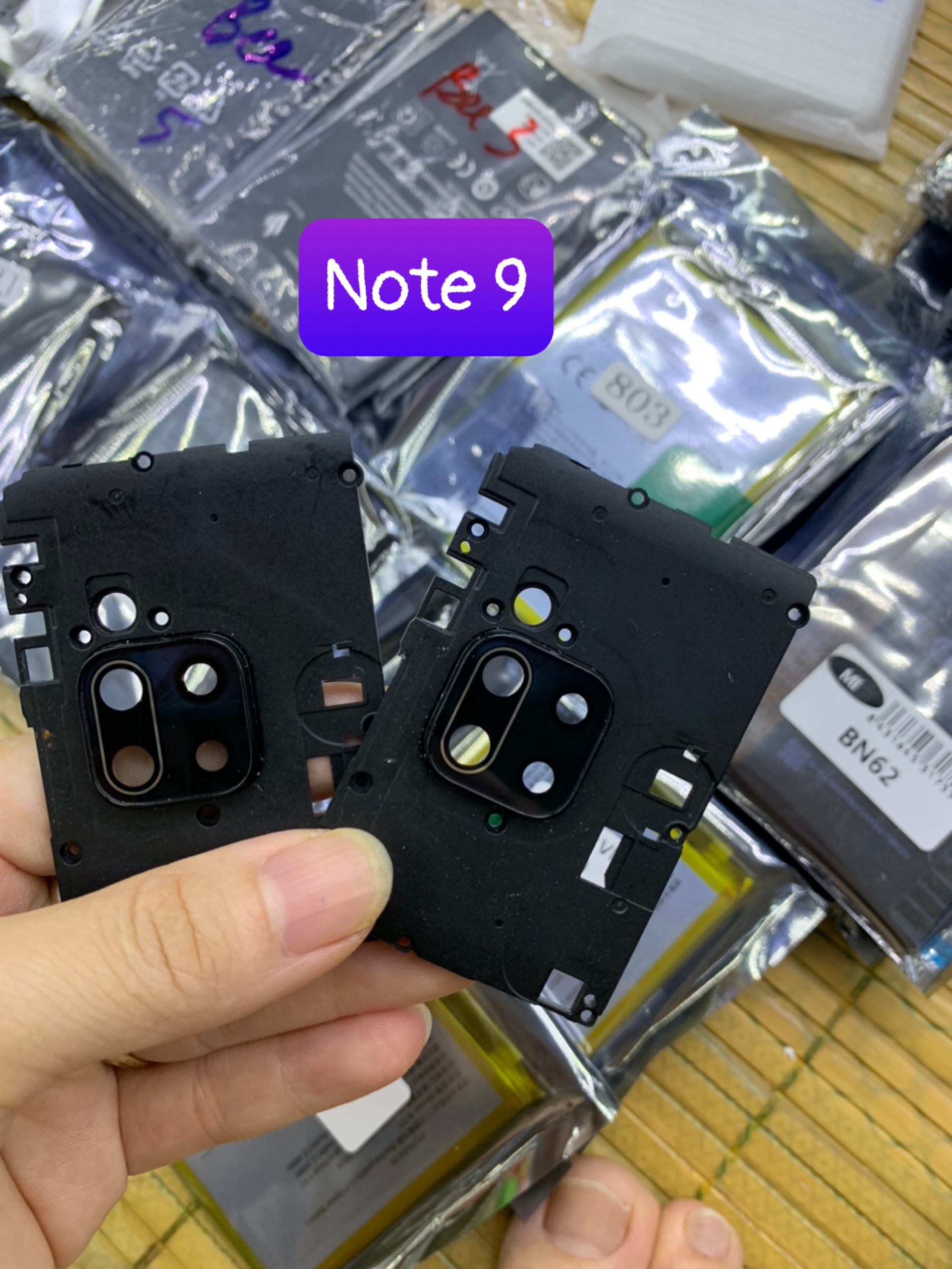 cụm kính camera điện thoại xiaomi redmi note 9