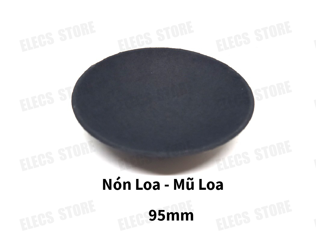 Nón Loa, Mũ Loa Cỡ 95mm, Đen Nhám (1 Cái)