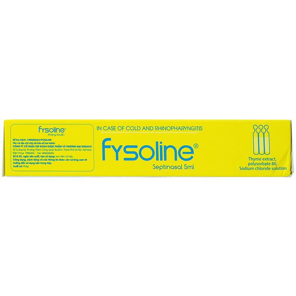 Dung Dịch Fysoline Gifrer (Hộp Vàng 20 Ống X 5Ml) - Vệ Sinh Mắt, Mũi Bé