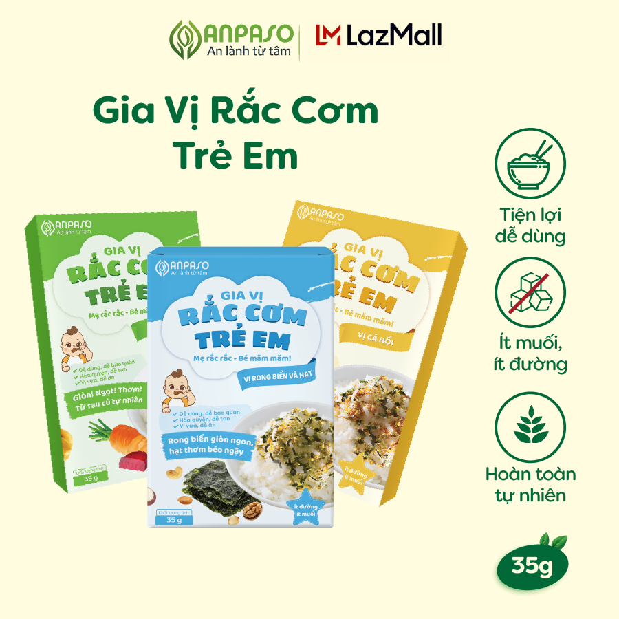 Gia Vị Rắc Cơm Trẻ Em Anpaso 35g