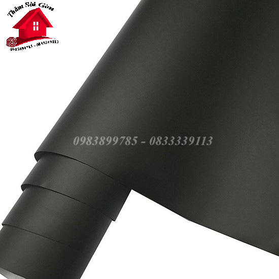 [khổ 60cm x 1m]Decal Đen nhám có keo sẵn
