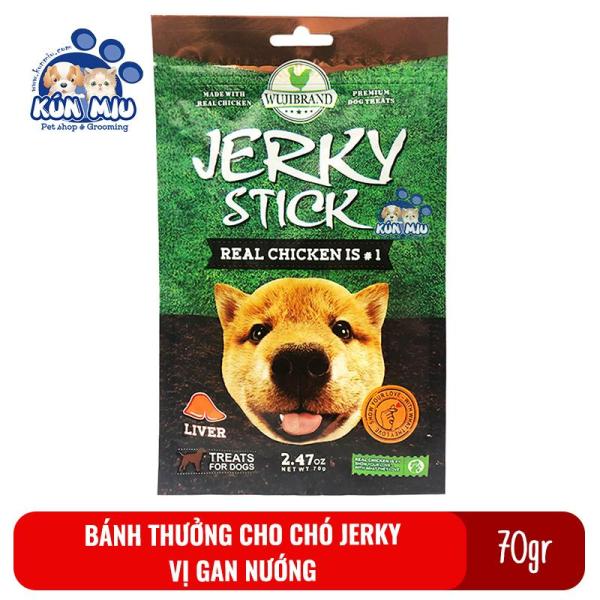 Bánh Thưởng Cho Chó Jerky 70Gr Vị Gan