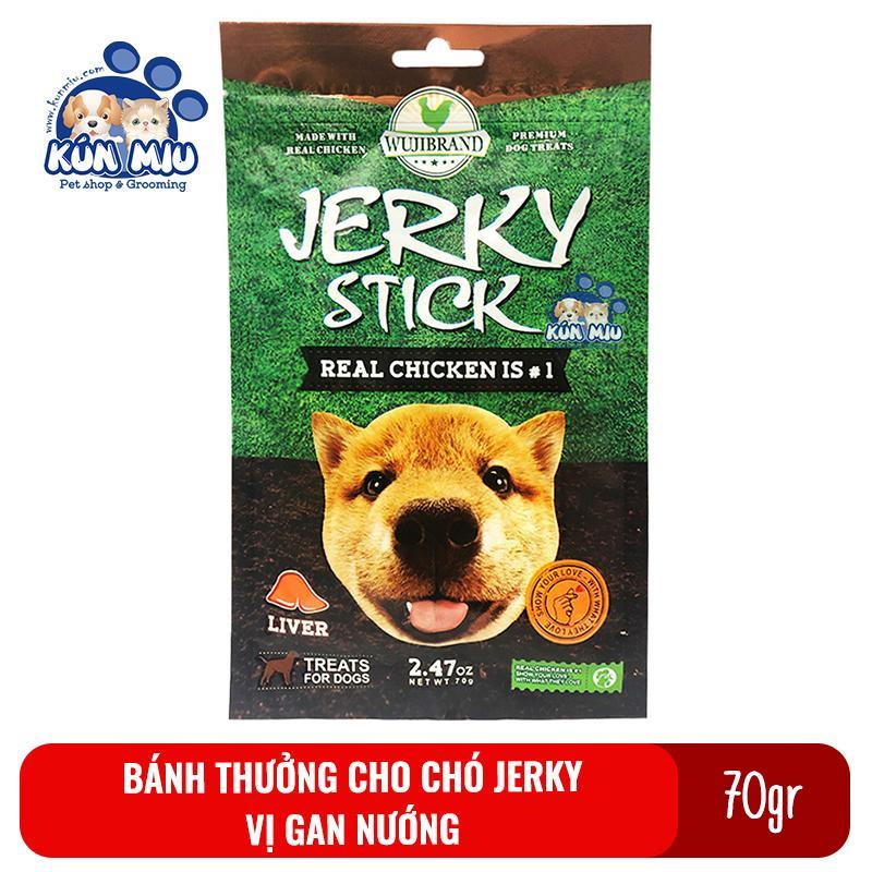 Bánh thưởng cho chó Jerky 70gr Vị gan