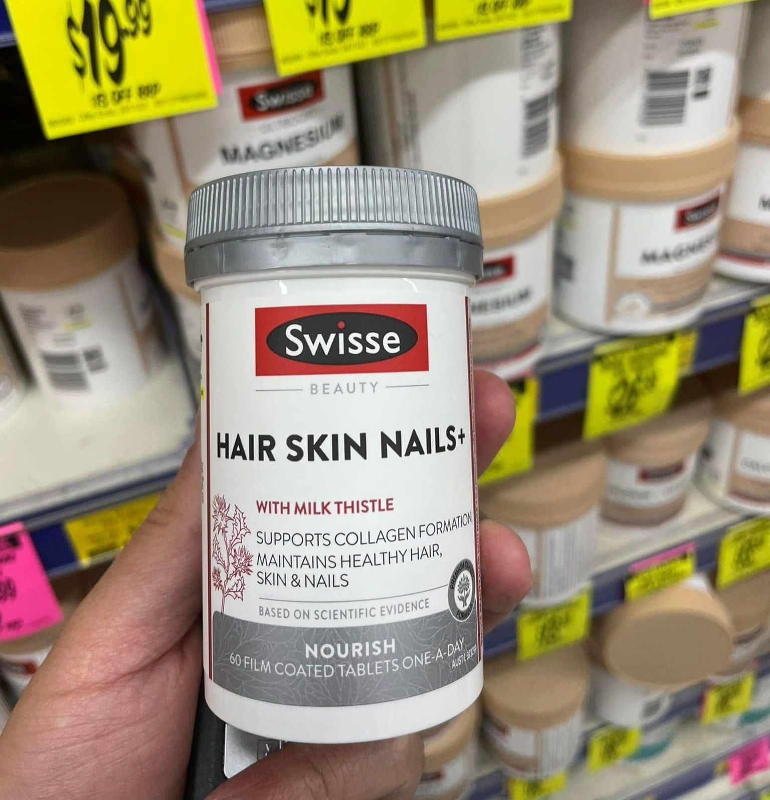 Swisse Ultiboost Hair Skin Nails lọ 100 viên