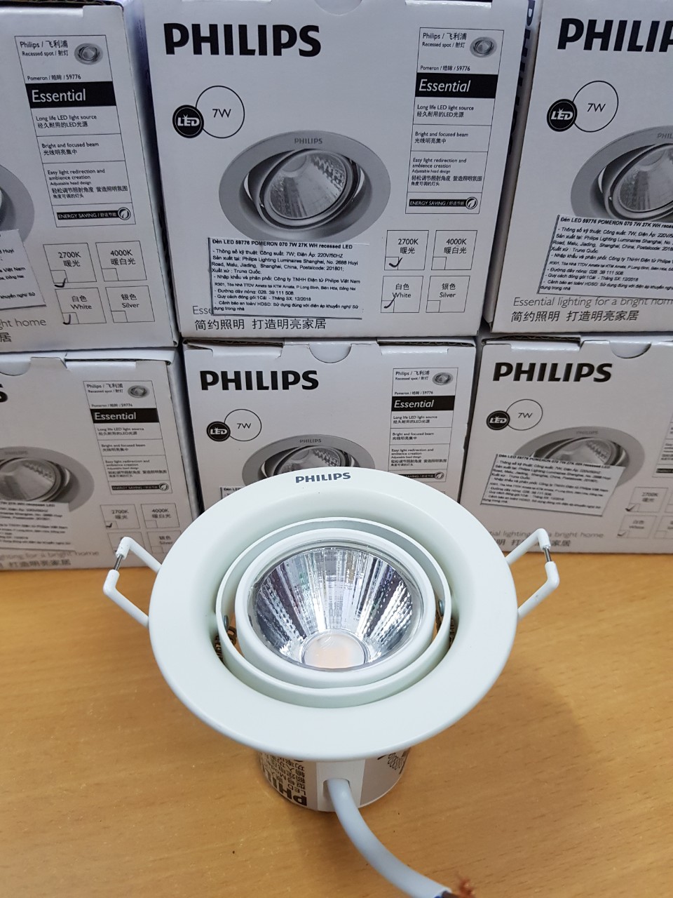 Đèn led spotlight philips 7w chính hãng philips