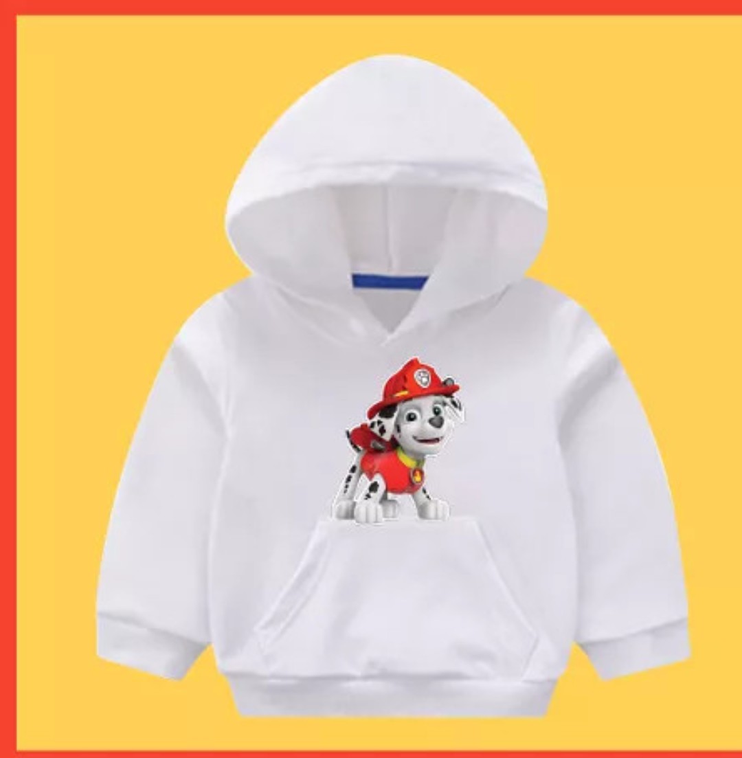 Áo hoodie bé trai-áo hoodie bé gái in hoạt hình chú chó cứu hộ CHẤT nỉ bông xịn