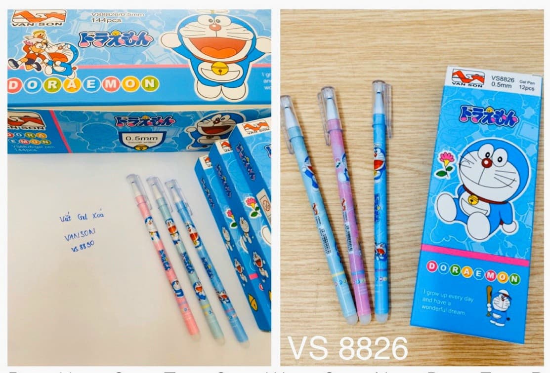 [HCM]Bút Gel Tẩy (12Cây/Hộp) Màu Xanh Và Tím