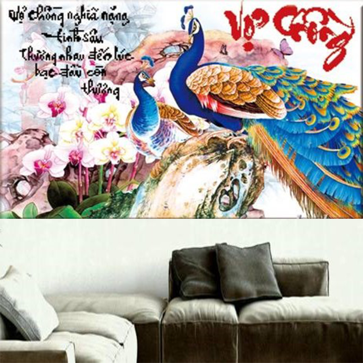 Tranh thêu chữ thập Vợ chồng AL51185-Ngọc Thịnh