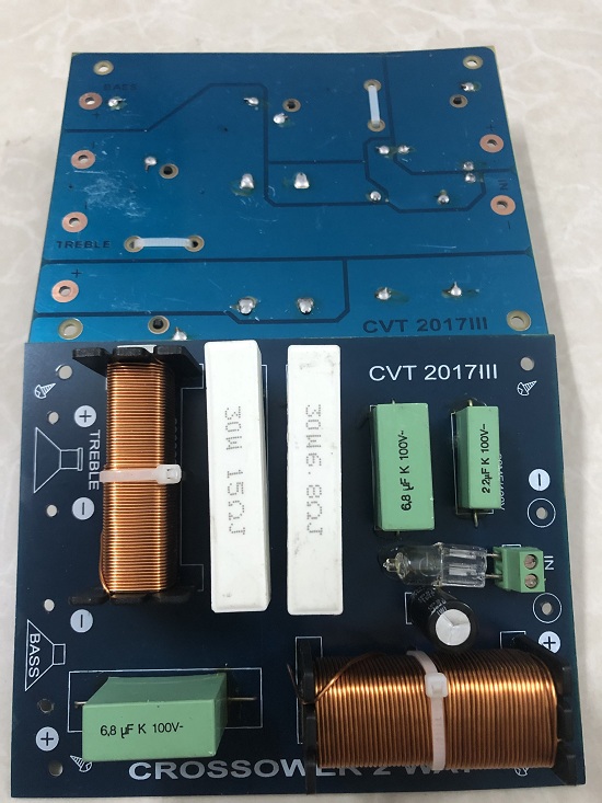 Mạch phân tần loa CVT-2017III 2 way 1 bass + 1 treble