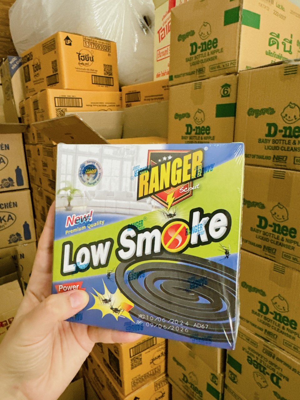 Nhang muỗi khoanh THÁI LAN Ranger Low Smoke (10 khoanh/hộp)