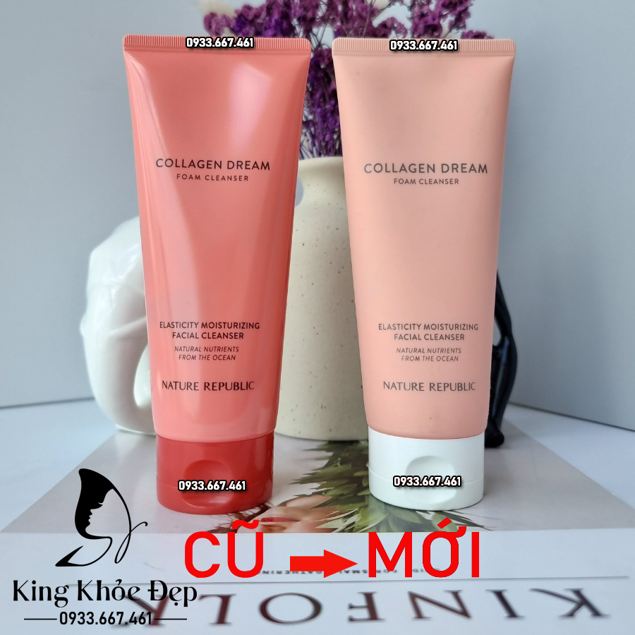 [HCM]Sửa Rửa Mặt Nature Republic Collagen Dream Foam Cleanser