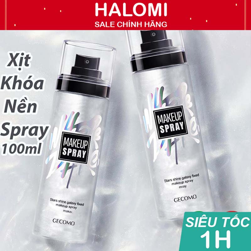 Xịt Khoáng Ngọc Trai khóa lớp makeup trang điểm giữ ẩm lớp nền giúp da căng bóng chính hãng HALOMI STORE