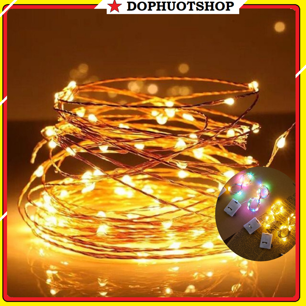 Đèn Led Đom Đóm Trang Trí Decor [Kèm Pin]
