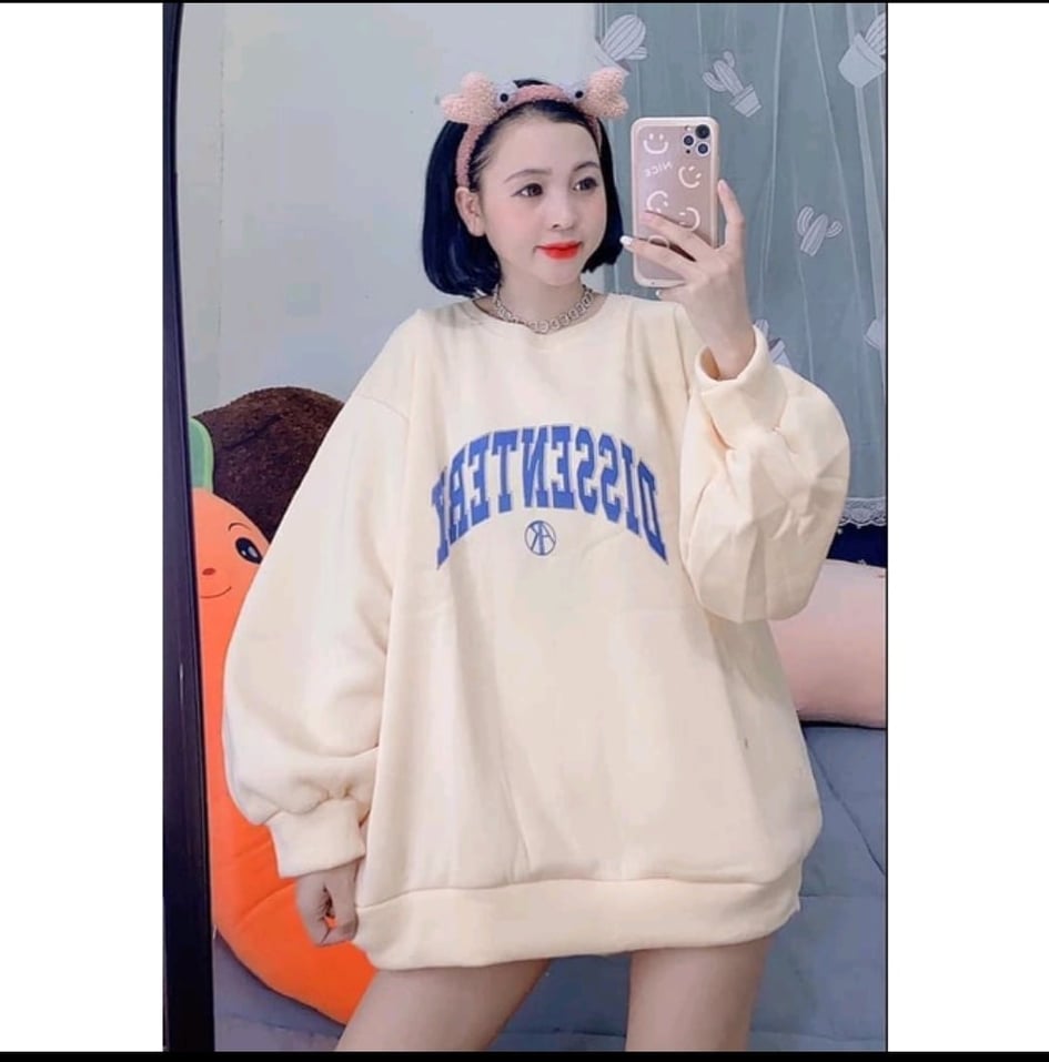 Áo sweater nỉ in chữ DESSENTI (Trọng lượng từ 40kg đến 70kg )