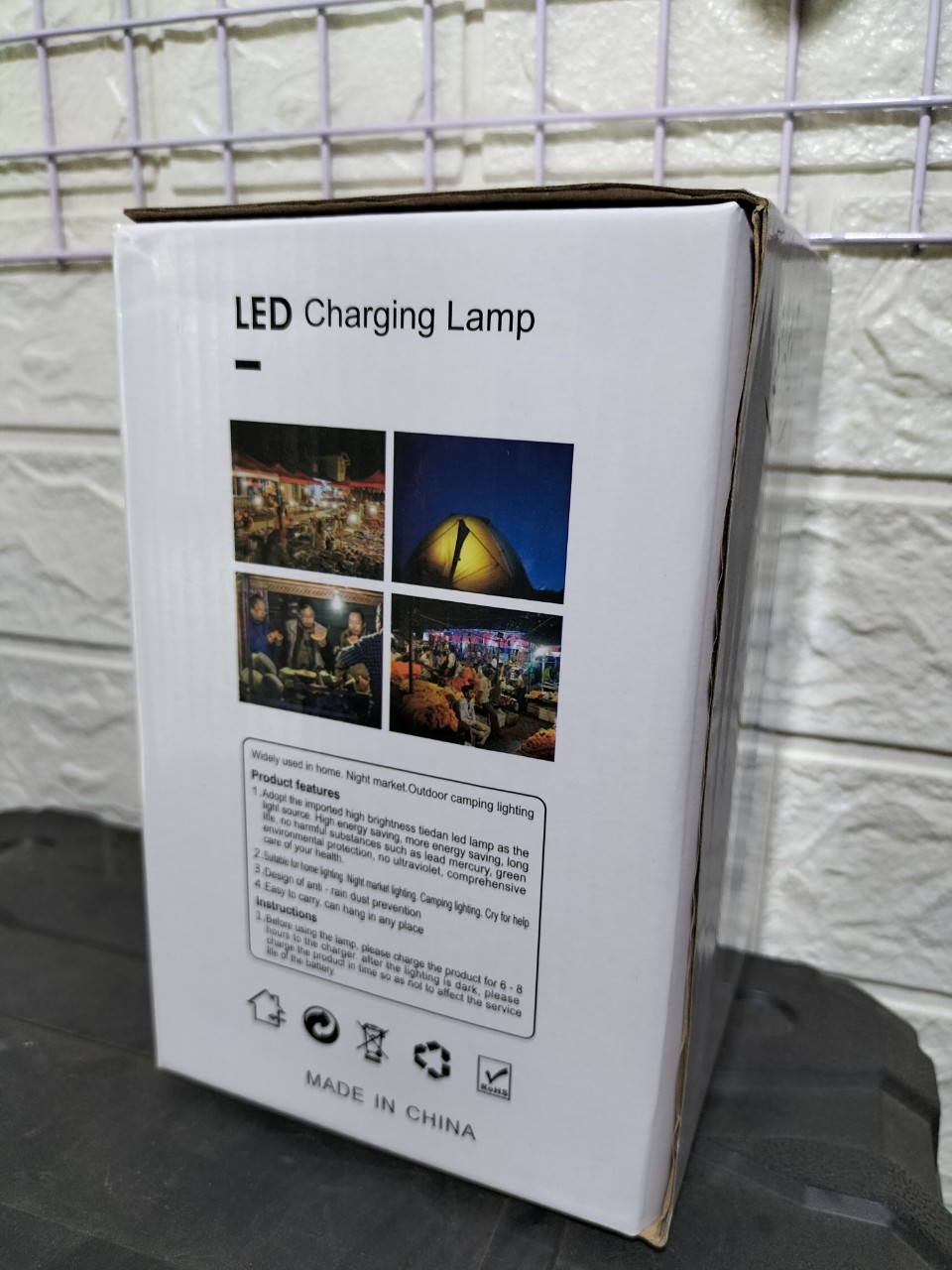 Bóng đèn LED sạc tích điện 200w 3 chế độ(6-8H) - siêu sáng