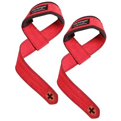 [HCM]Dây Kéo Lưng Tập Gym Harbinger Padded Leather (da thật) - RED