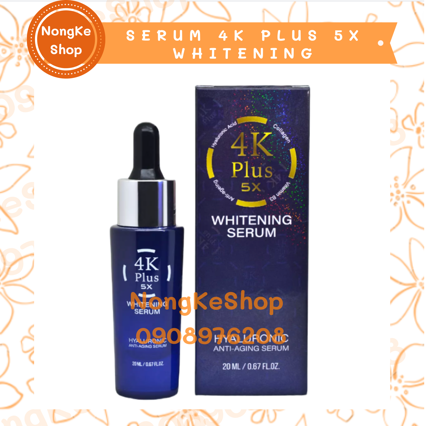 [HCM]Serum 4K dưỡng trắng da Thái Lan