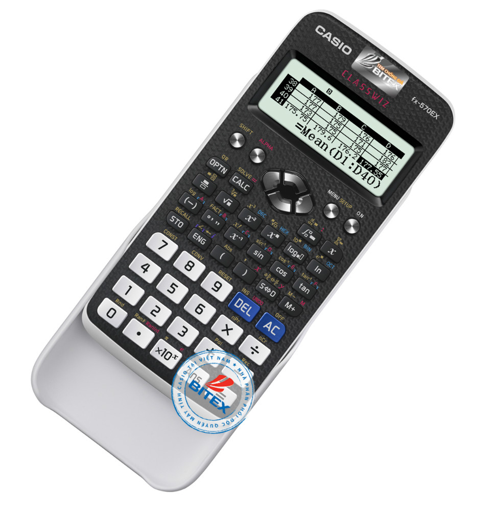 Máy tính Casio FX-580 VNX (trắng) bảo hành 7 năm