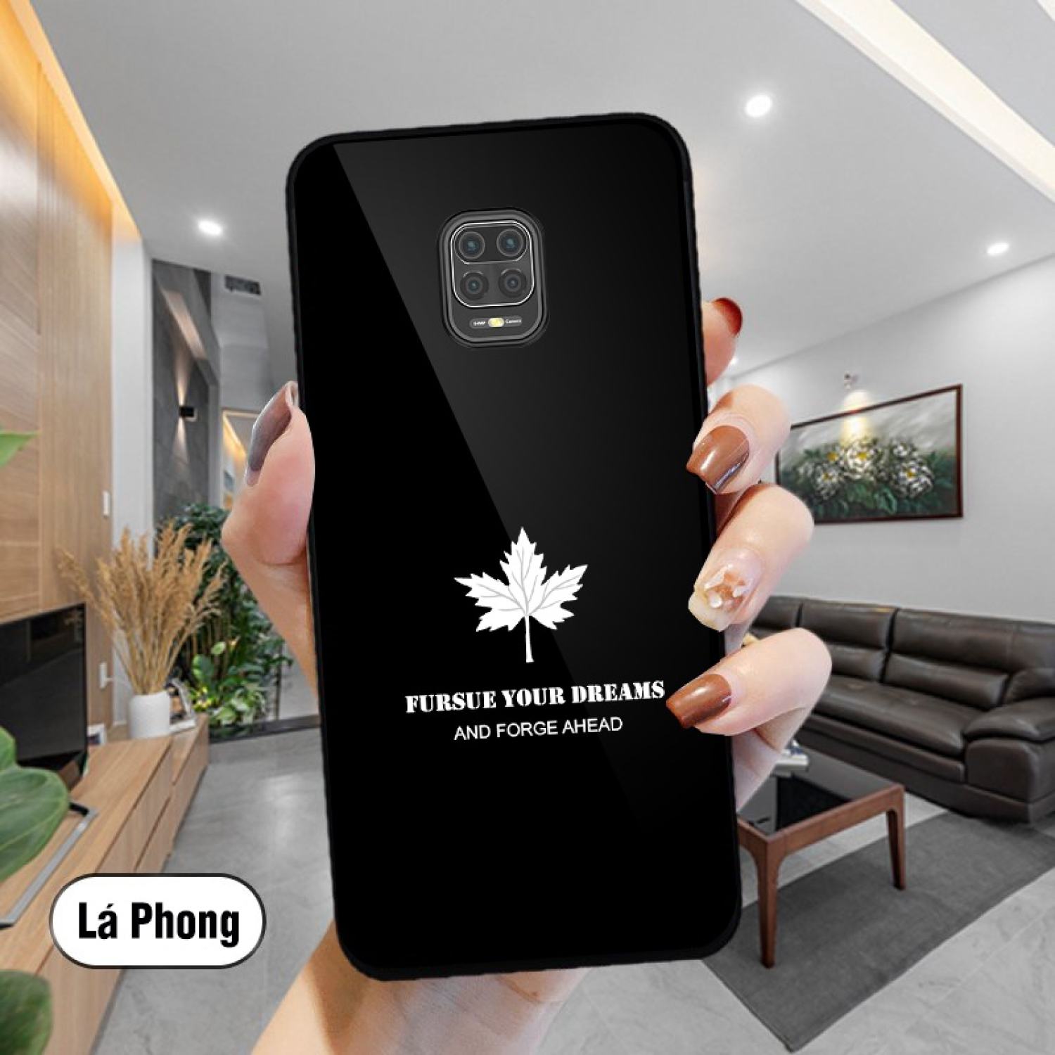 Ốp Lưng Xiaomi Redmi Note 9, Note 9s, Note 9 pro Mặt kính gương sáng bóng cao cấp