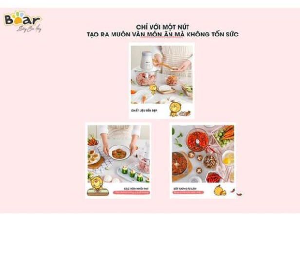 Máy Xay Thịt Đa Năng Bear QSJ-B02Q1 2L