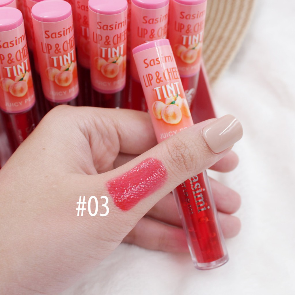 Son tint trái đào Sasimi lip & cheek 2in1