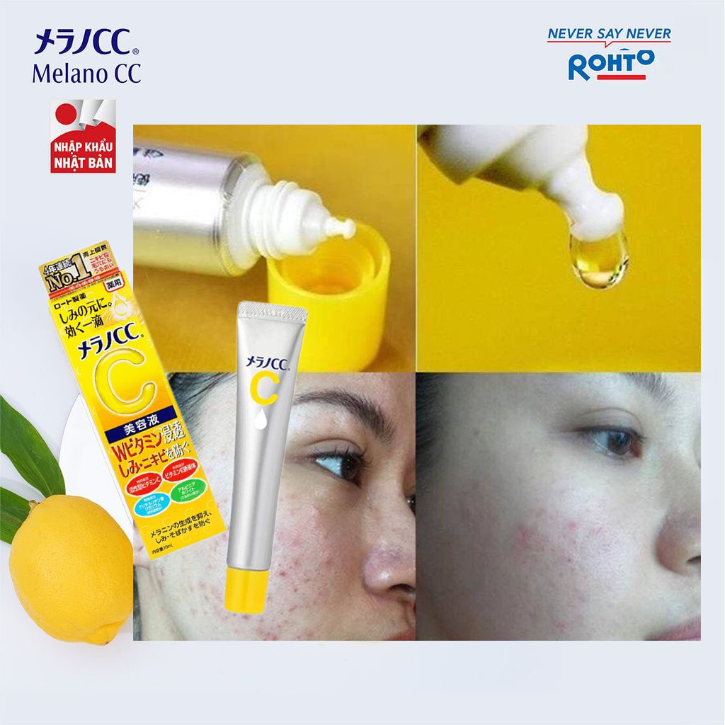 Imported from Japan SERUM VITAMIN C ROHTO MELANO CC 20ML HỖ TRỢ GIẢM ...