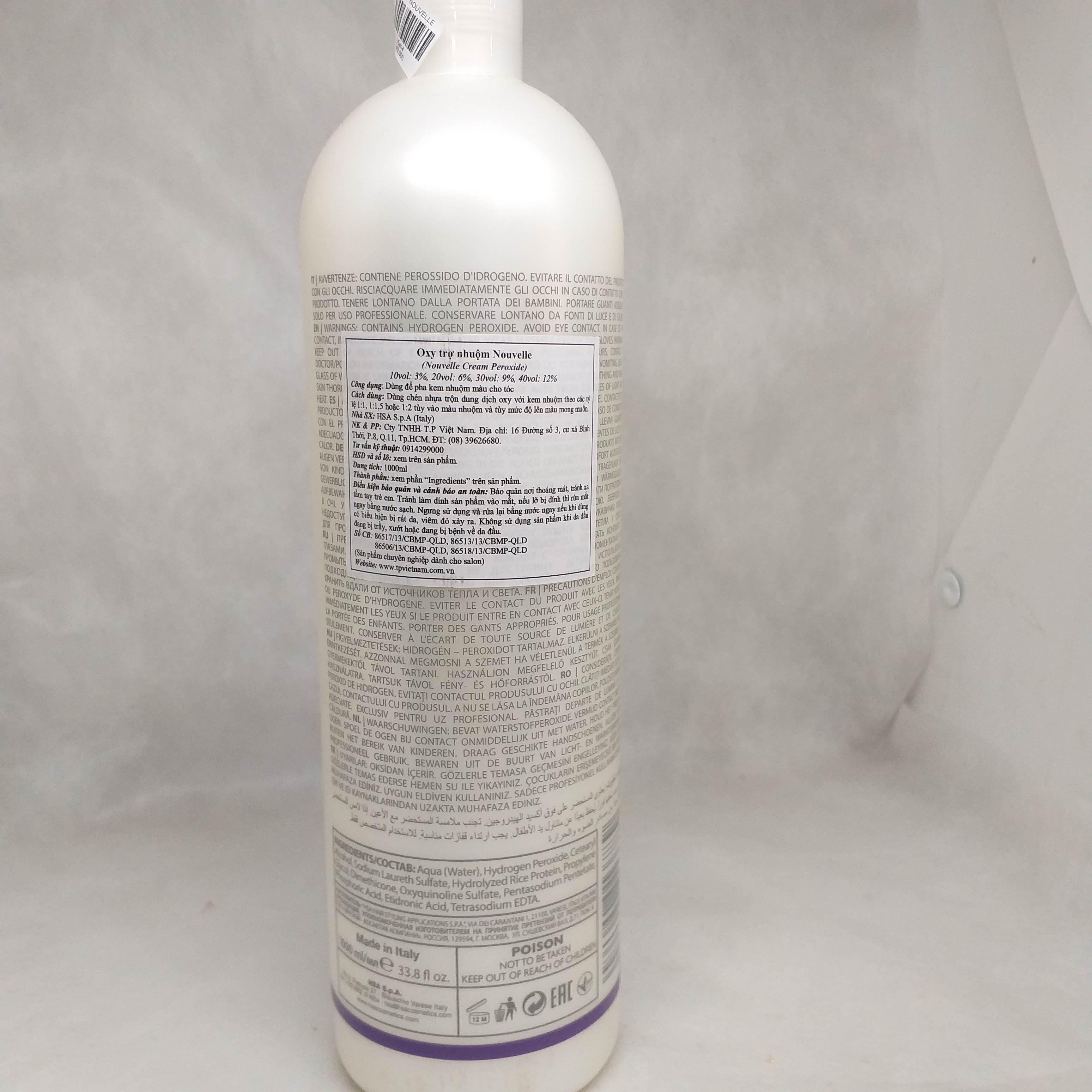 [HCM]Oxy trợ nhuộm NOUVELLE - 1000ml