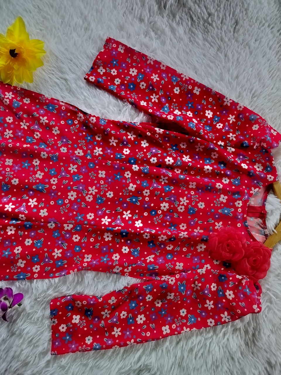ÁO DÀI CHIFON IN THÊU HOA CAO CẤP 2 TÀ