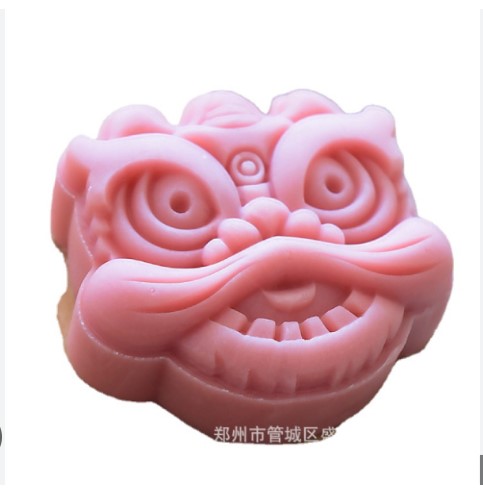 Khuôn trung thu lò xo đầu Lân 1 mặt