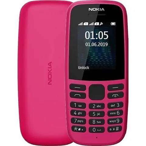 Điện thoại Nokia 105 Single SIM 2019, Màn hình TFT, 1.77" 65.536 màu, Danh bạ 2000 số, Dung lượng pin 800 mAh
