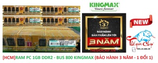 HCMRAM PC 1GB DDR2 - BUS 800 KINGMAX BẢO HÀNH 3 NĂM - 1 ĐỔI 1 thumbnail