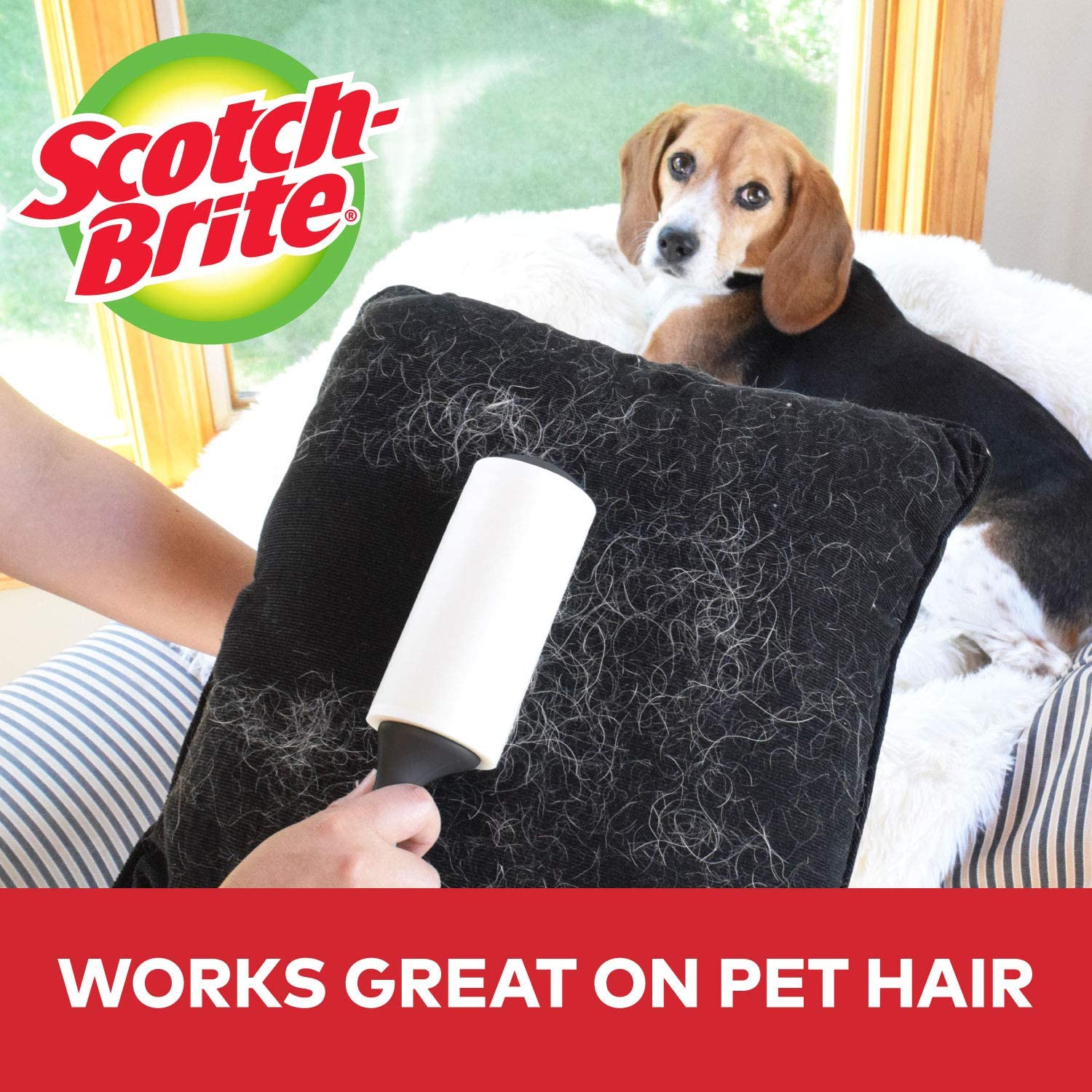 [HCM]Cây lăn bụi Scotch Brite Mỹ (105 tờ/1 cây)
