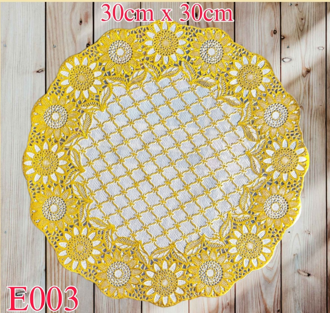 Khăn tròn trải bình hoa tròn 30cm