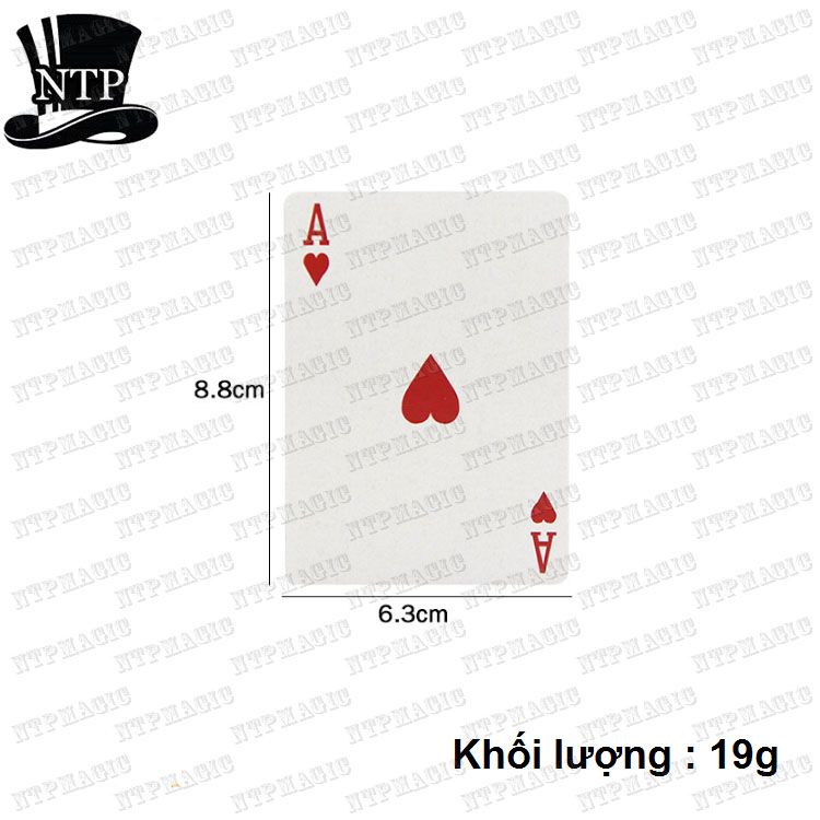 Ảo thuật 5 lá bài ma quỷ hàng cao cấp size lớn như bài Mỹ, giấy tốt