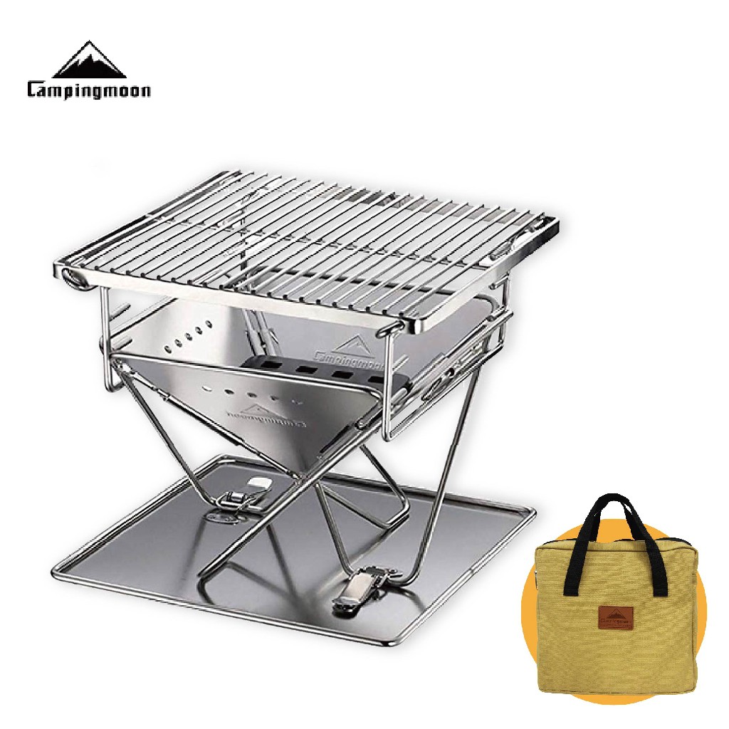 Bếp nướng than hoa gấp gọn Campingmoon x-mini pro, chất lượng sản phẩm đảm bảo an toàn và cam kết hàng đúng như mô tả