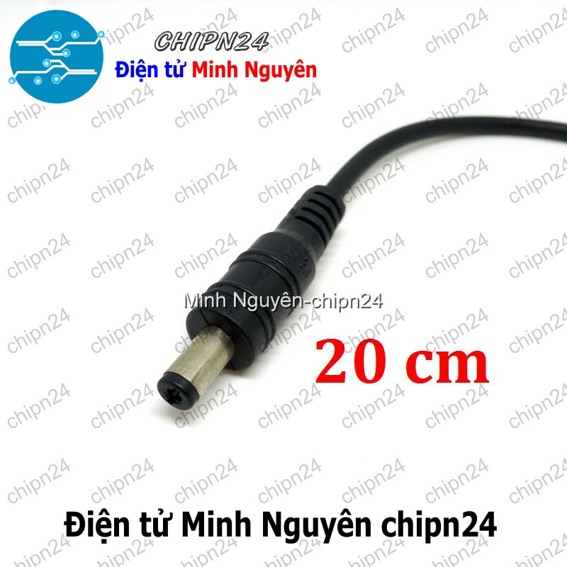 [2 sợi] (I11) Dây nguồn DC chuôi Đực (20cm) - HH001535