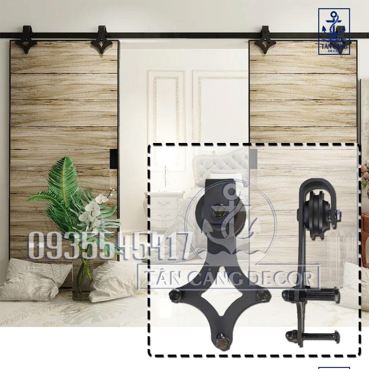Phụ kiện Cửa Lùa Barn Door Hình Thoi Rhombus Style