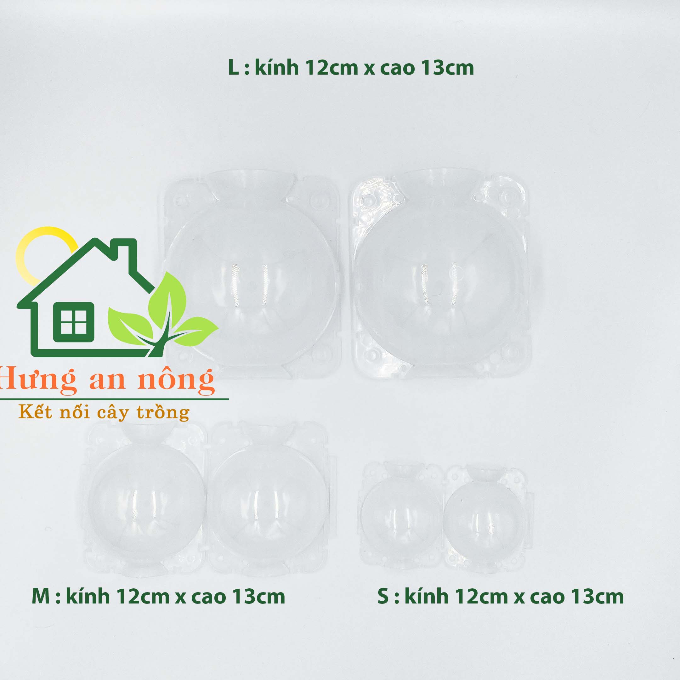 BCTQ - Bầu nhựa PP chuyên hỗ trợ chiết cành giúp rễ chiết sinh trưởng và phát tốt size 5x6cm, 8x10cm, 12x13cm